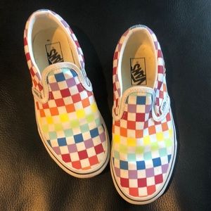 Girls Rainbow vans size 1